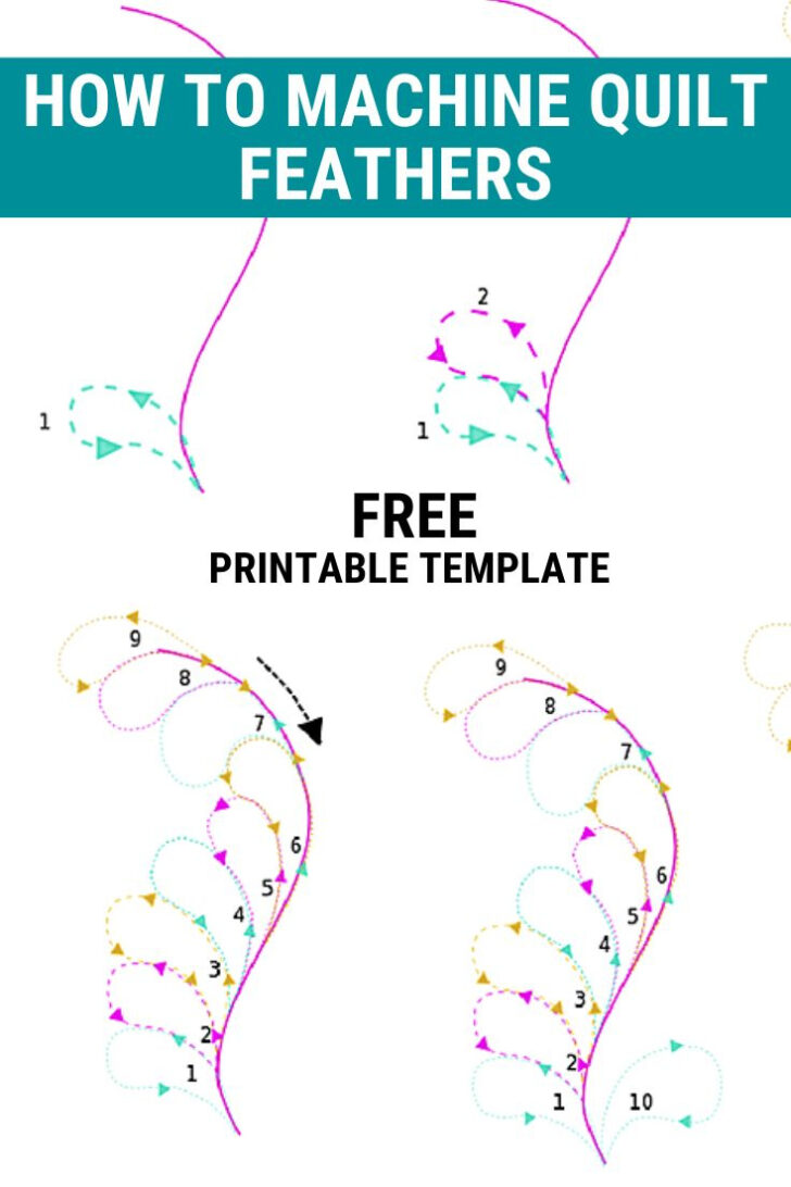 Printable Quilt Feather Template