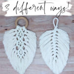 Macrame Feather Diy (3 Different Patterns!) | Marching North With Macrame Feather Template