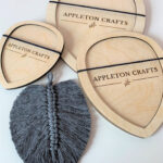 Macrame Leaf & Feather Cutting Template / Macrame Wall Hanging Regarding Macrame Leaf And Feather Cutting Template