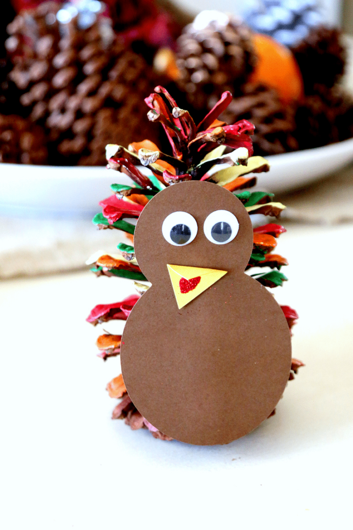 Pine Cone Turkey Template