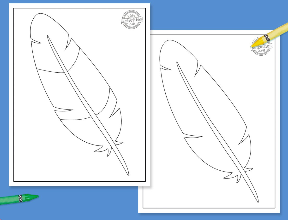 Make Thanksgiving Day Crafts With Turkey Feather Template | Kids pertaining to Free Feather Template Printable