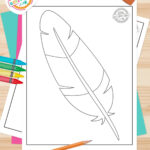 Make Thanksgiving Day Crafts With Turkey Feather Template | Kids Within Template Of A Feather