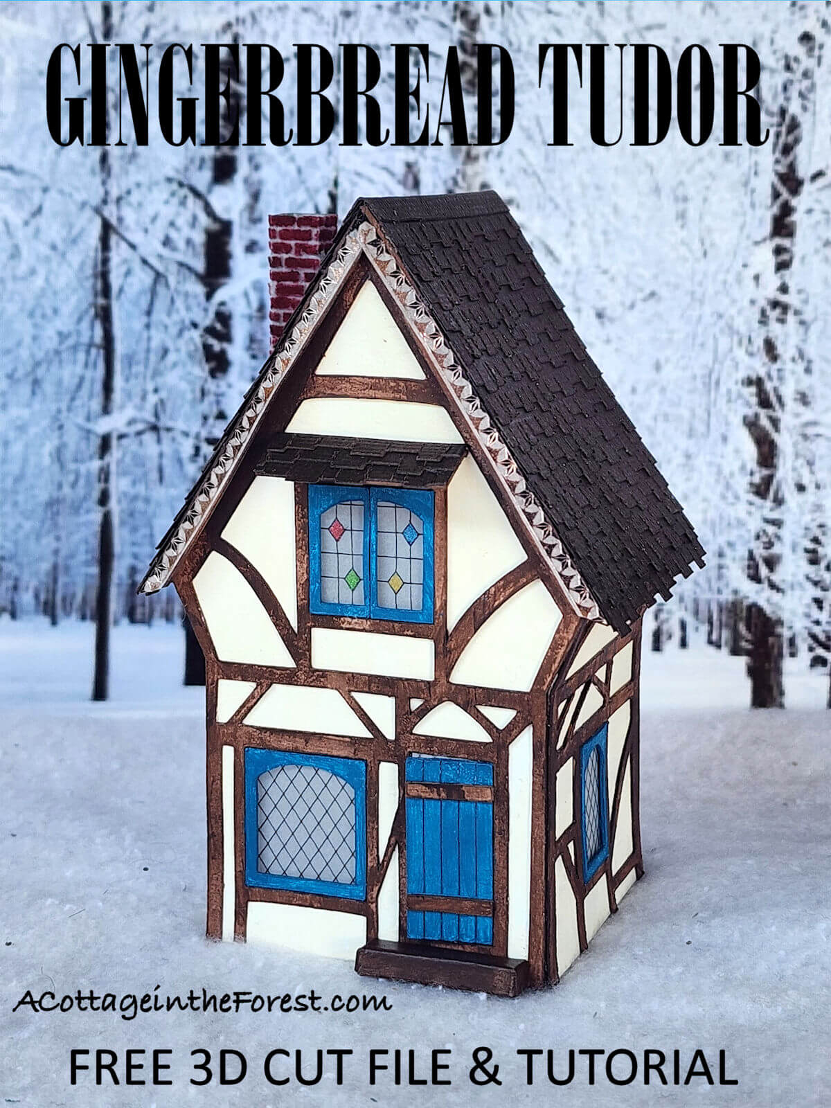 Make Your Own Gingerbread Tudor - A Cottage In The Forest with Tudor Gingerbread House Template