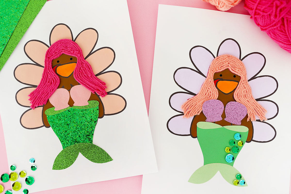 Mermaid Turkey Disguise (Free Template) - The Best Ideas For Kids pertaining to Mermaid Turkey Disguise Template