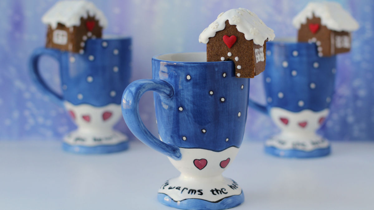 Mini Gingerbread Houses For Your Mugs within Mini Gingerbread House For Mug Template