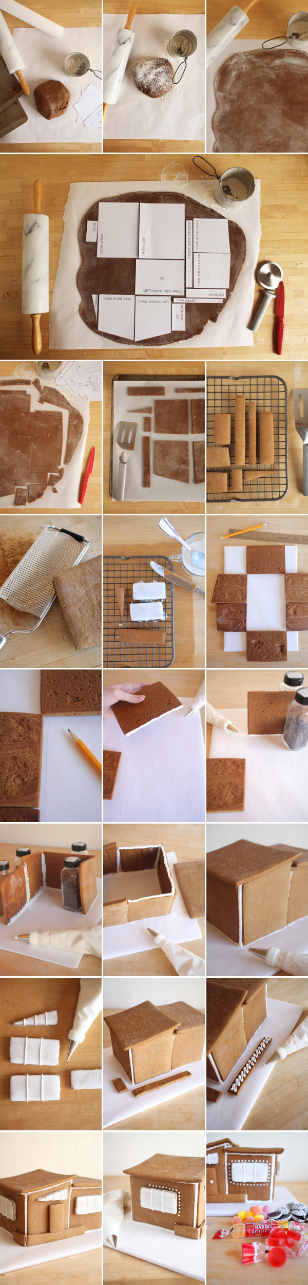 Modern Gingerbread House throughout Mid Century Gingerbread House Template