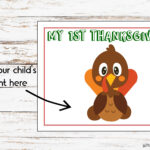 My First Thanksgiving Footprint Craft, Printable Handprint Art Intended For Turkey Footprint Template
