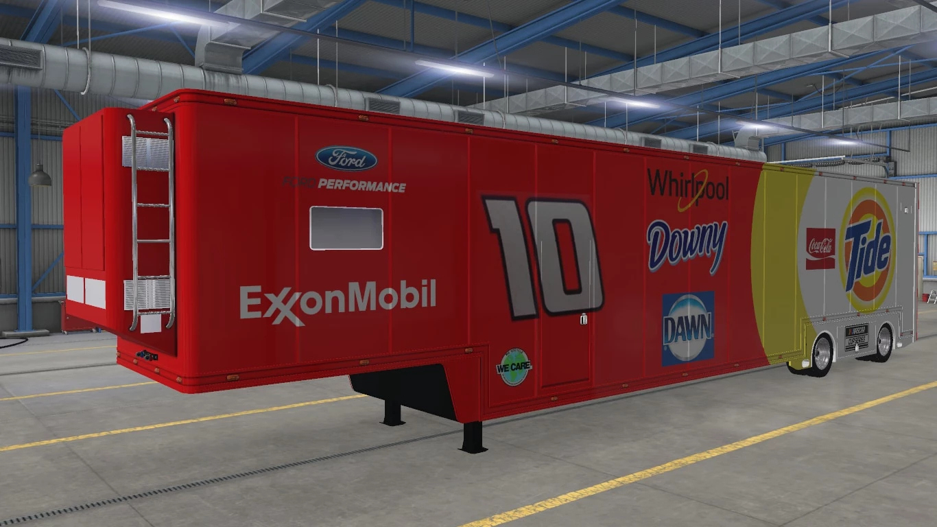Nascar Featherlite Trailer Skins V1.3 1.42 Ats - Ets2 / Ats Mod in Ats Feather Lite Trailer Template