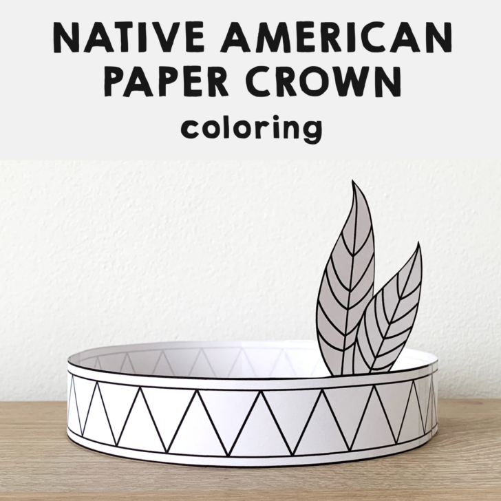 Indian Feather Headband Template