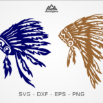 Native Indian Headdress Feathers Svg Designagsdesign Regarding Indian Headdress Feather Template