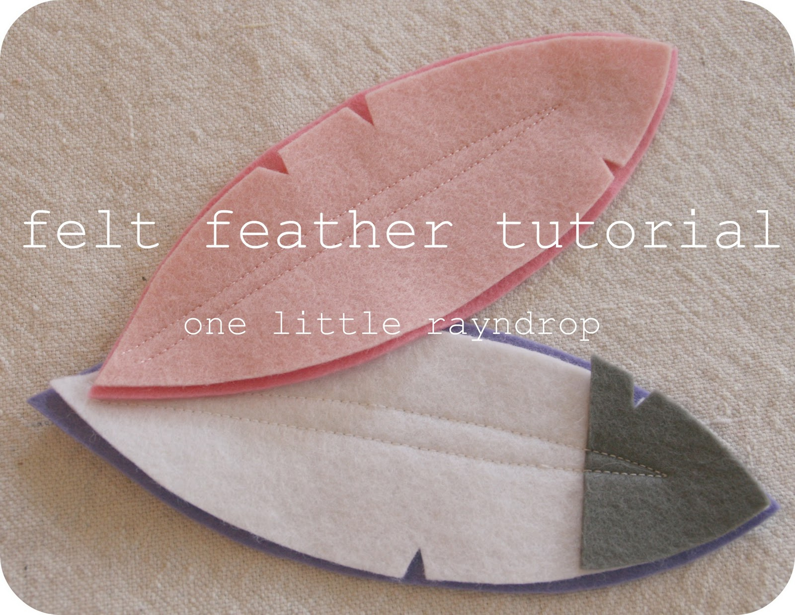One Little Rayndrop: Felt Feather Tutorial throughout Felt Feather Template