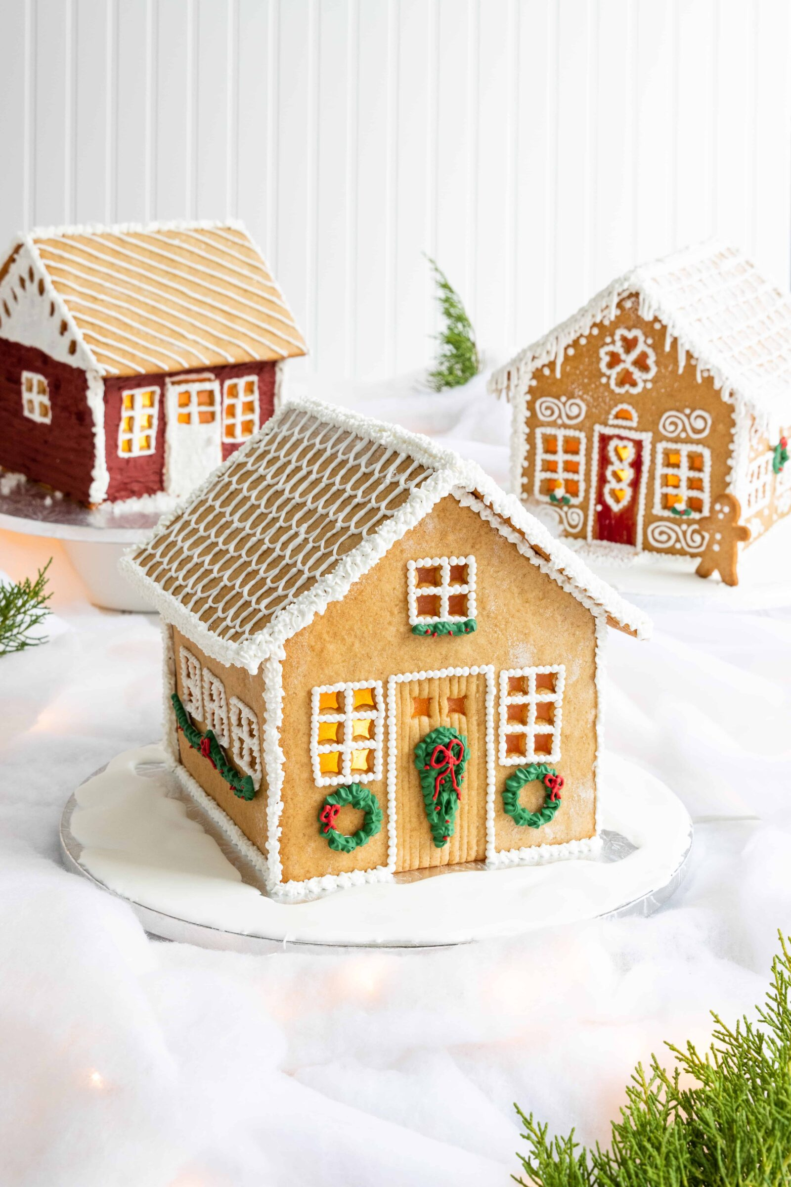Our Family Gingerbread Houses regarding Gingerbread House And Template