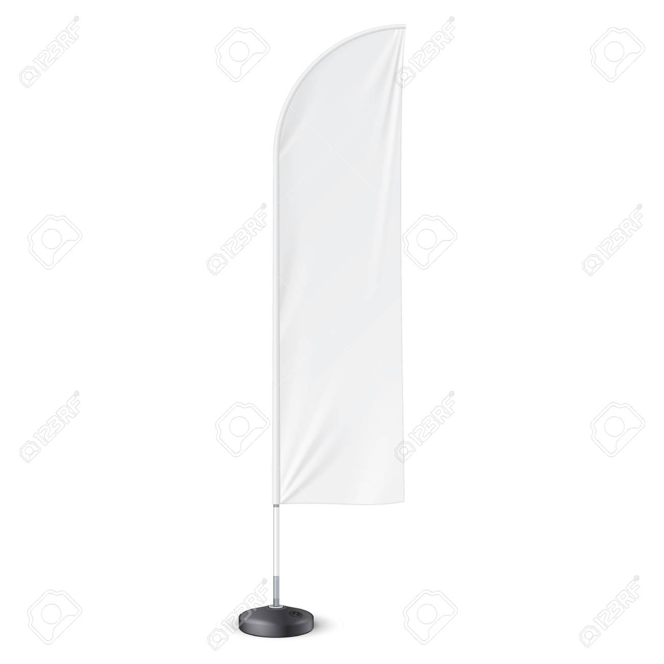 Outdoor-Feder-Flagge Mit Boden Fillable Wasser Standfuß. Banner regarding Feather Flag Background Template