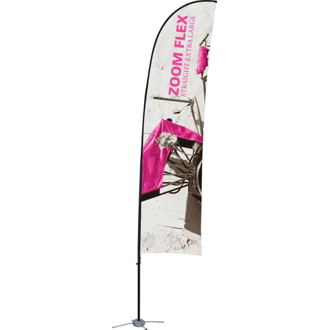 Outdoor Flag Sign, Up To 18.5-Ft Tall | Orbus Zoom Flex Straight intended for Orbus Template Feather Flag