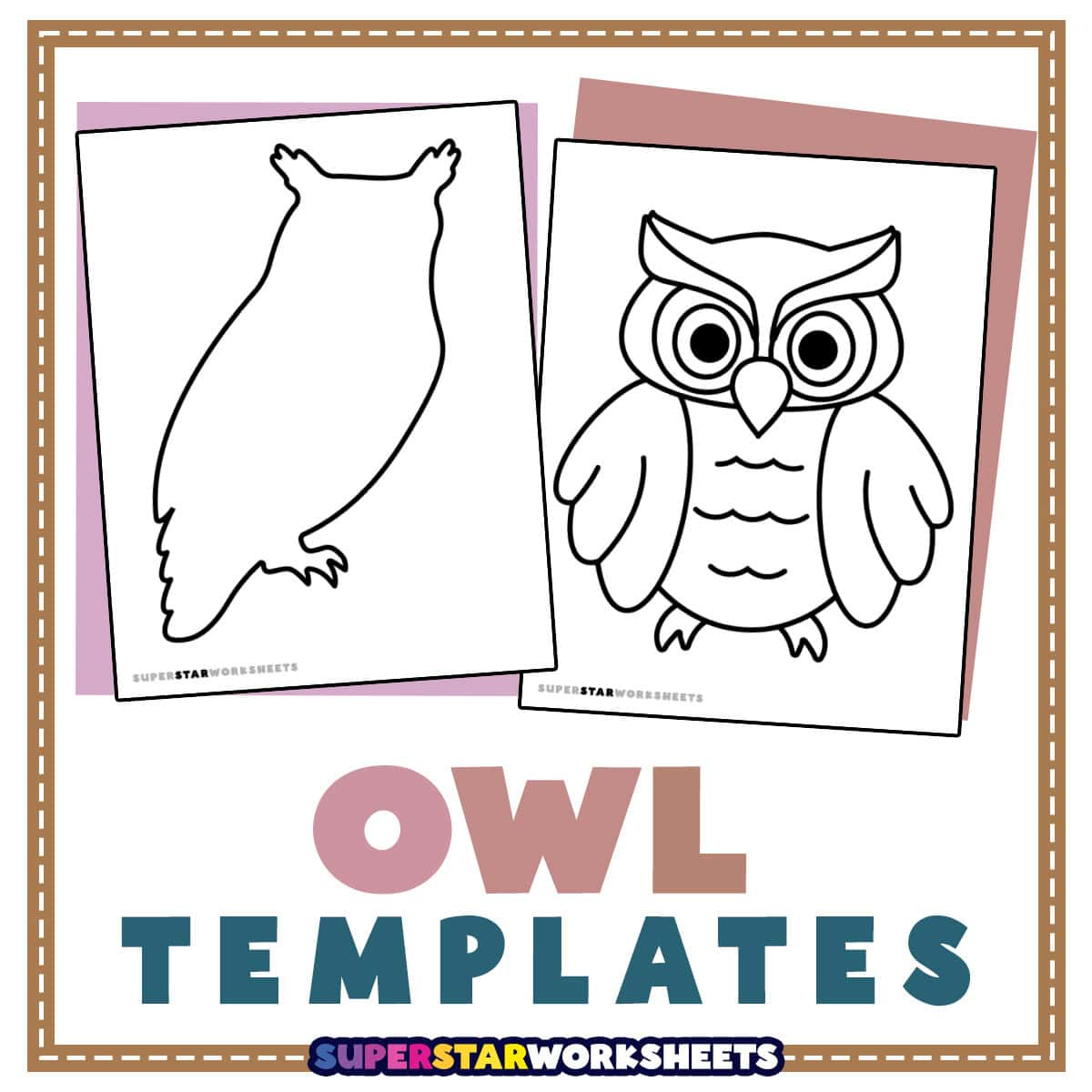Owl Template (Free Printables) - Superstar Worksheets inside Owl Feather Template Printable