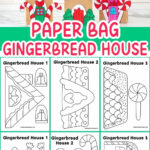 Paper Bag Gingerbread House Templates In Paper Bag Gingerbread House Template