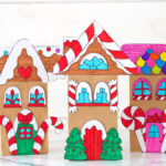 Paper Bag Gingerbread House   The Best Ideas For Kids Throughout Free Printable Gingerbread House Template For Paper Bag