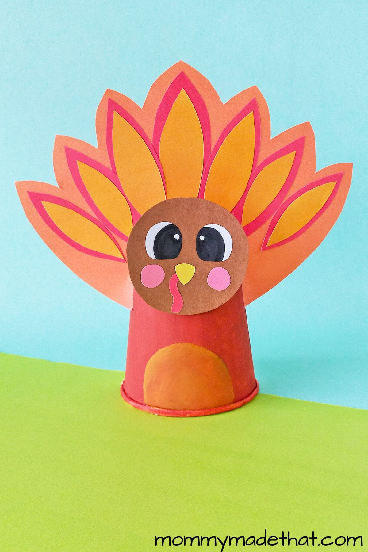 Paper Cup Turkey Craft intended for Turkey Paper Craft Templates