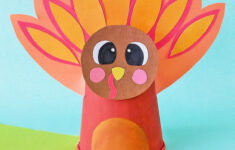 Paper Cup Turkey Craft within Paper Turkey Craft Template
