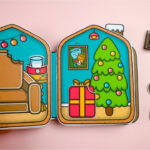 Paper Gingerbread House Diy Tutorial In Gingerbread House Template Book