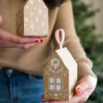 Paper Gingerbread House Gift Box – Free Printable With Regard To Gingerbread House Gift Box Template