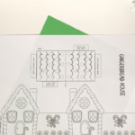 Paper Gingerbread House (Template Included)   Messy Little Monster With Free Printable Paper Gingerbread House Templates