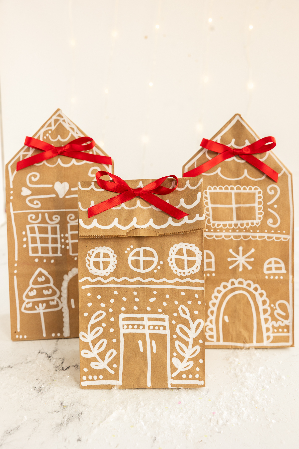 Paper Lunch Bag Gingerbread House.mp4 in Gingerbread House Template For Paper Bag