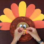 Paper Plate Turkey Craft For Kids | Free Pdf Template! ~ Daydream For Free Download And Print Turkey Craft Paper Plate Template