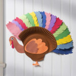 Paper Plate Turkey For A Fun Kids' Thanksgiving   Diy Candy With Paper Plate Turkey Craft Template