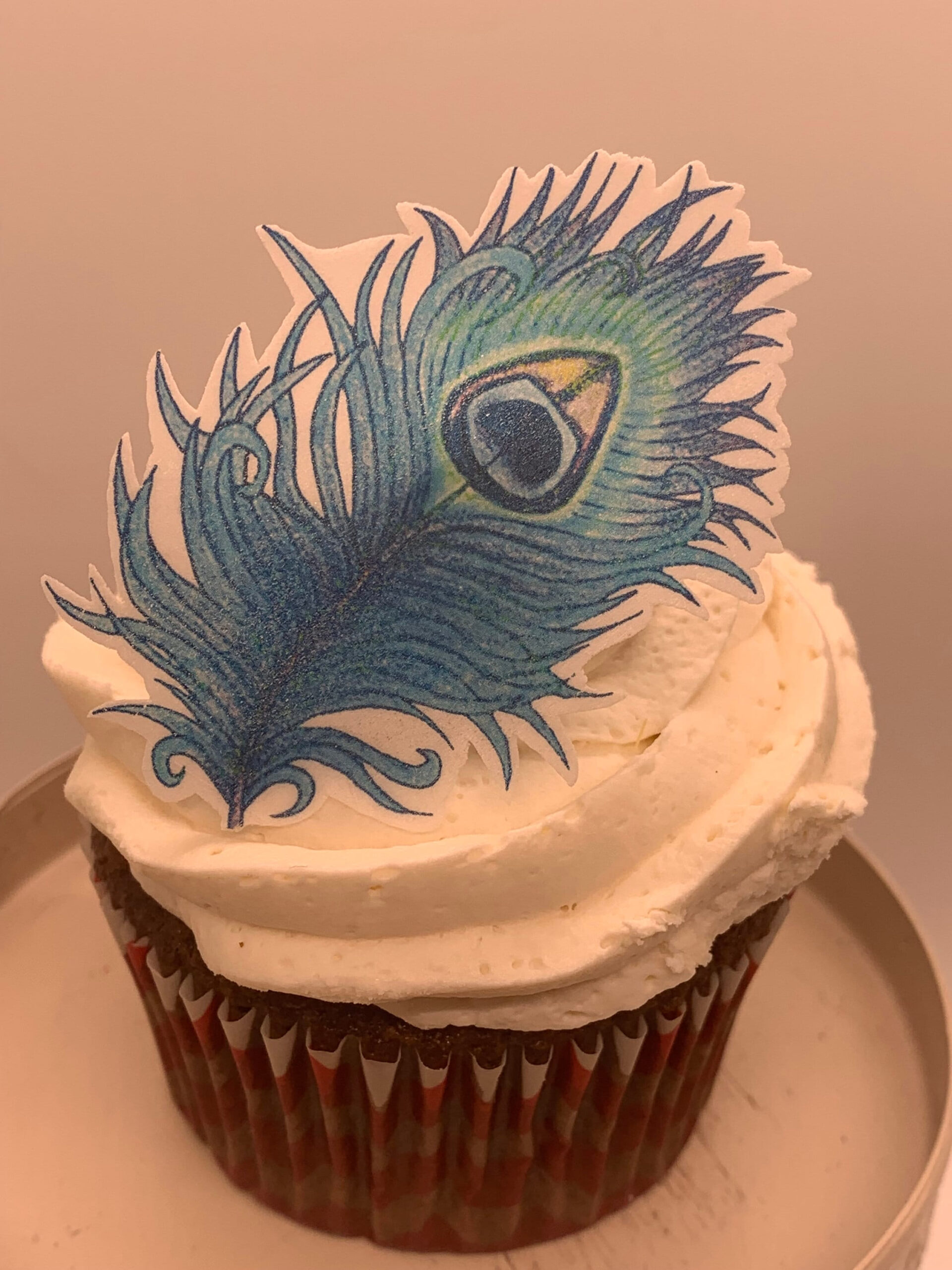 Peacock Cupcakes - Etsy Singapore within Peacock Feather Printable Cupcake Template