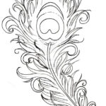 Peacock Feather Tattoometacharis On Deviantart For Peacock Feather Drawing Template