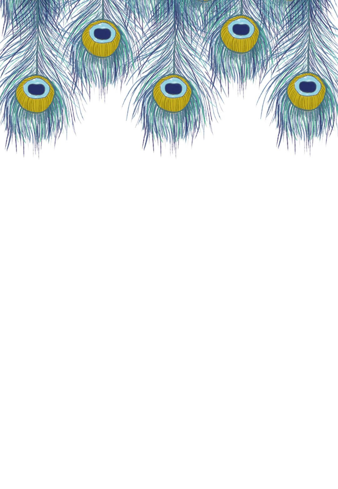 Peacock Feather - Wedding Invitation Template (Free) | Greetings throughout Peacock Feather Invitation Template