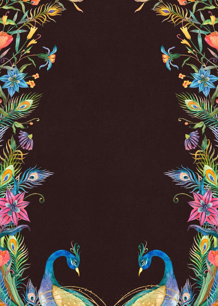 Free Peacock Feather Invitation Template