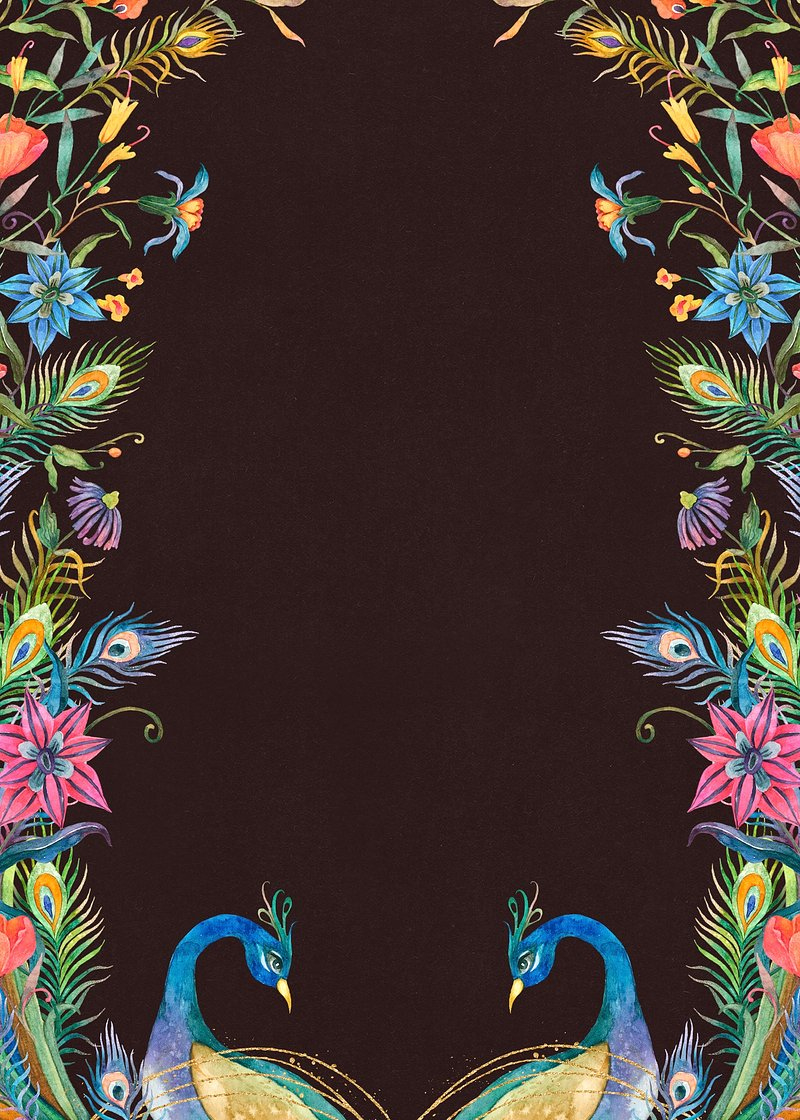 Peacock Invitation Card Images | Free Photos, Png Stickers within Free Peacock Feather Invitation Template