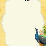 Peacock Wedding Invitation Template Within Free Peacock Feather Wedding Invitation Template