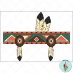 Pilgrim Hat Craft For Thanksgiving With Native Americans Pertaining To Quick Printable Color Feather Indian Headband Template