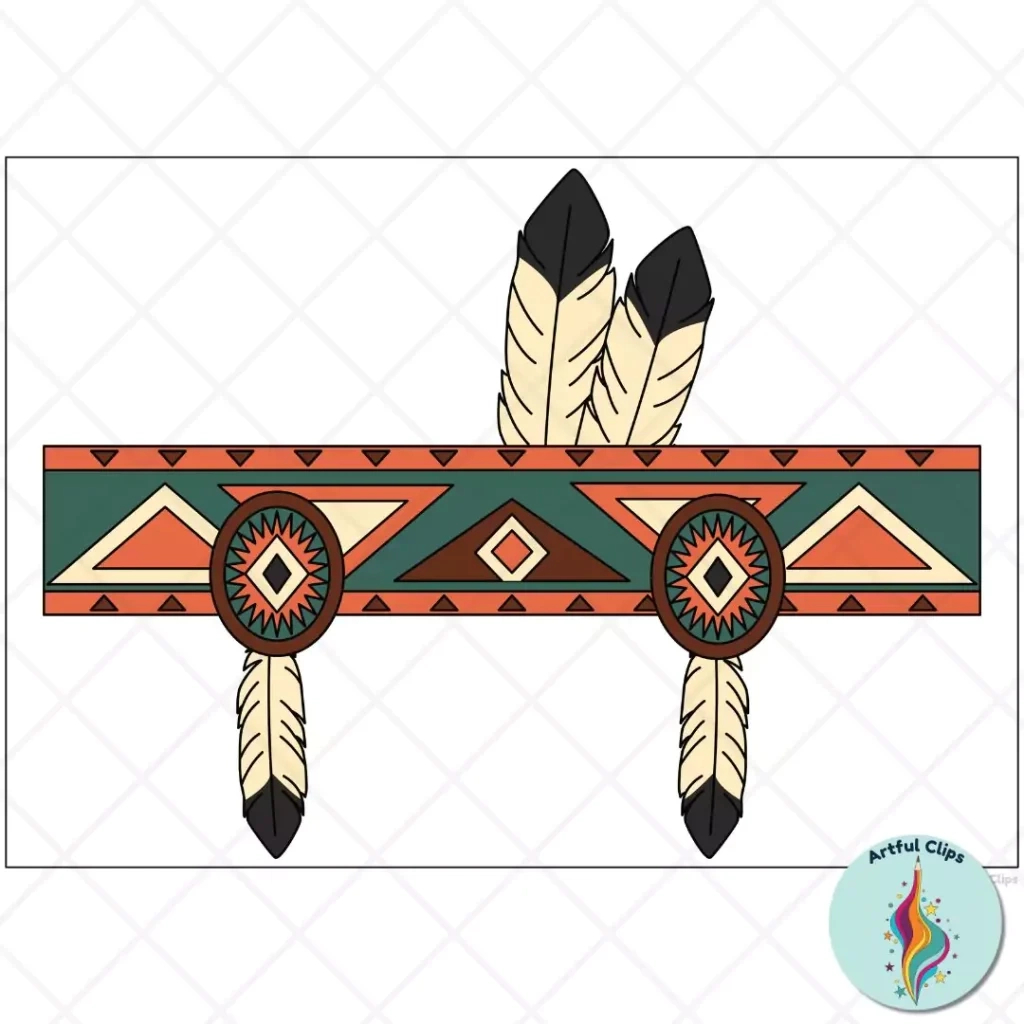 Pilgrim Hat Craft For Thanksgiving With Native Americans pertaining to Quick Printable Color Feather Indian Headband Template