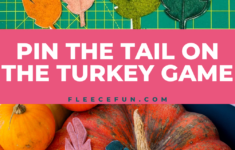 Pin The Tail On The Turkey Template And Tutorial (Free) ♥ Fleece Fun throughout Pin the Tail On the Turkey Template