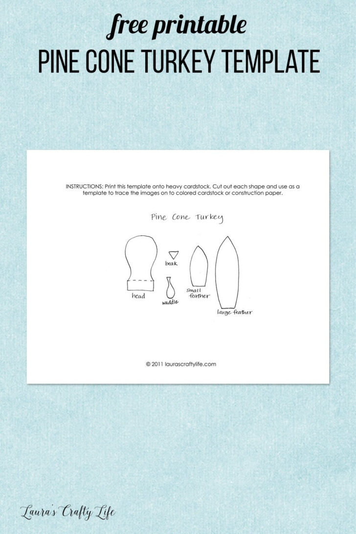 Free Pincone Turkey Feather Templates