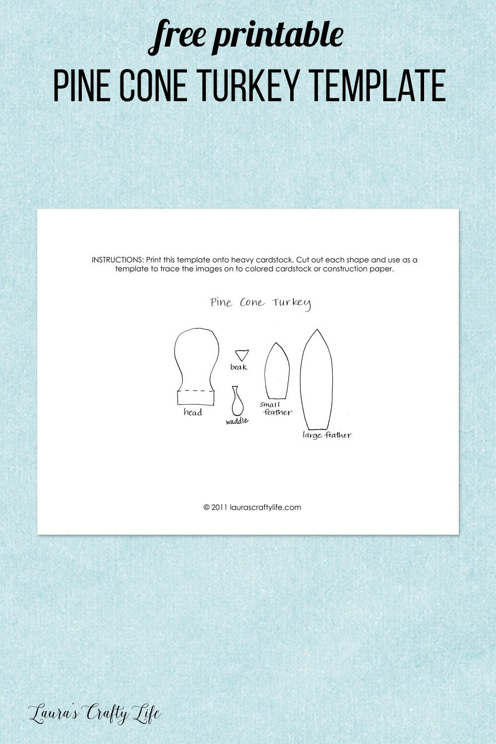 Pine Cone Turkey for Free Pincone Turkey Feather Templates