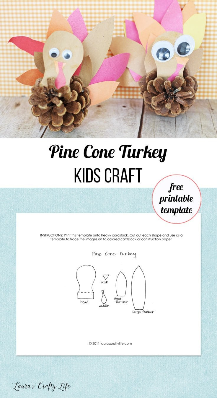 Pine Cone Turkey throughout Free Pine Cone Turkey Feather Templates