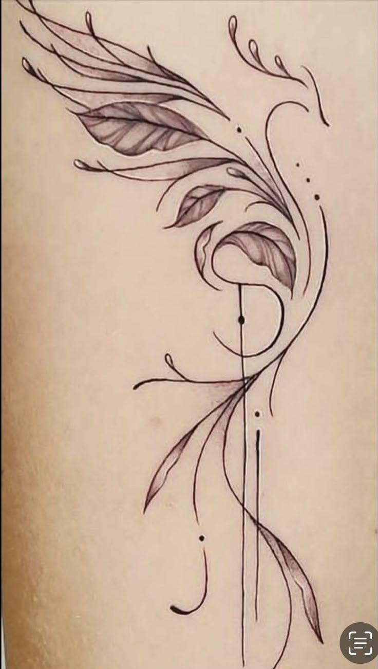 Pinthaís Gazotti On Tattoos | Pheonix Tattoo, Small Phoenix pertaining to Feather Helix Tattoo Template