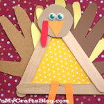 Popsicle Stick Turkey Craft Idea For Thanksgiving Inside Free Printable Turkey Templates With Popsicle Sticks