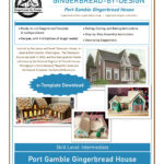 Port Gamble Gingerbread House Template   Etsy Inside Gingerbread House Template Book