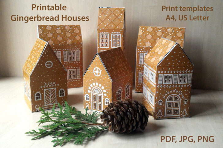 Christmas Gingerbread House Template Christmas Gingerbread House Template