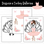 Printable Disguise A Turkey Ballerina (2 Sets!)   Mom. Wife. Busy For Disguise A Turkey Ballerina Template