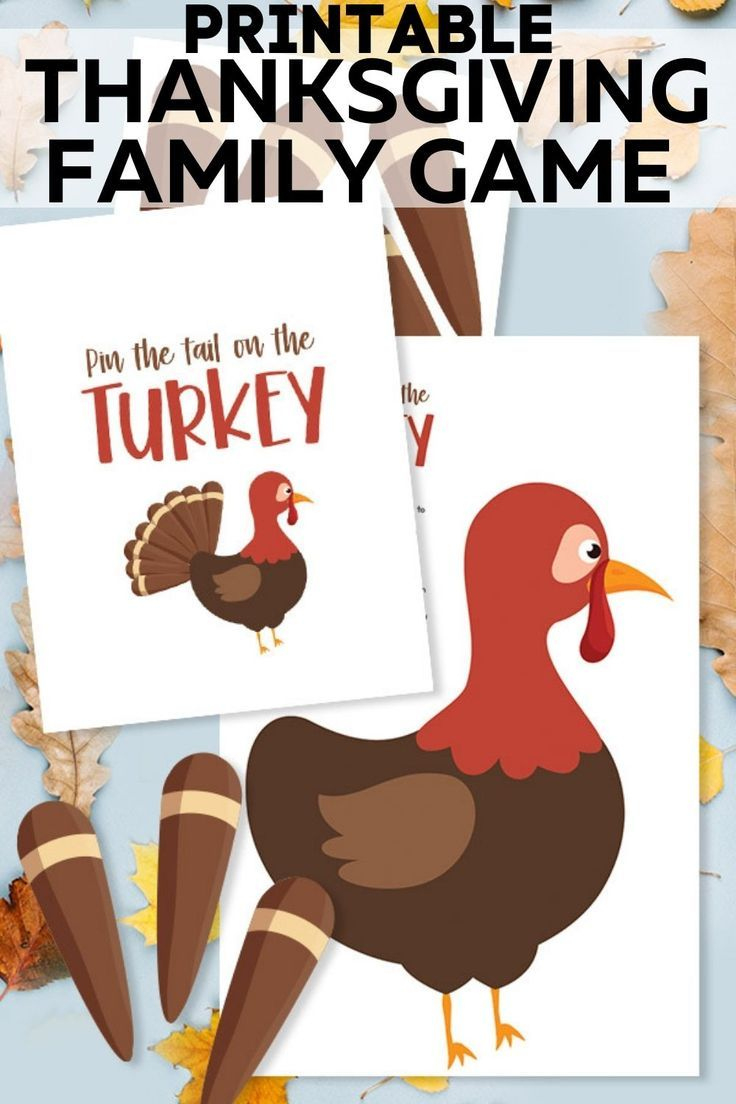 Printable Thanksgiving Family Game &amp;quot;Pin The Feather&amp;quot; within Pin The Tail On The Turkey Template