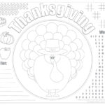 Printable Thanksgiving Placemats For Kids   Free | Live Craft Eat Within Turkey Placemat Template