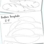 Printable Turkey Feather Patterns & Templates   Free | Live Craft Eat For Free Printable Turkey Feathers Template