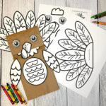 Printable Turkey Puppet Coloring Activity | Fun Kids Craft For Inside Turkey Paper Bag Puppet Template